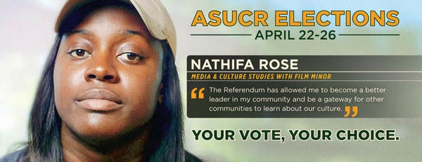 UCR student Nathifa Rose shares that HESSR allowed her to become a better leader